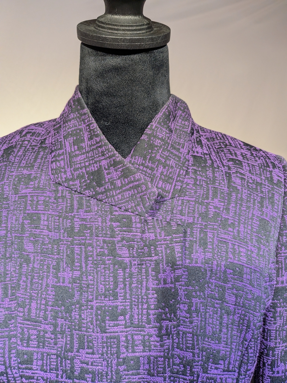 Mary Kay Purple and Black Patterned Blazer by Twinhill - Picture 4 of 14